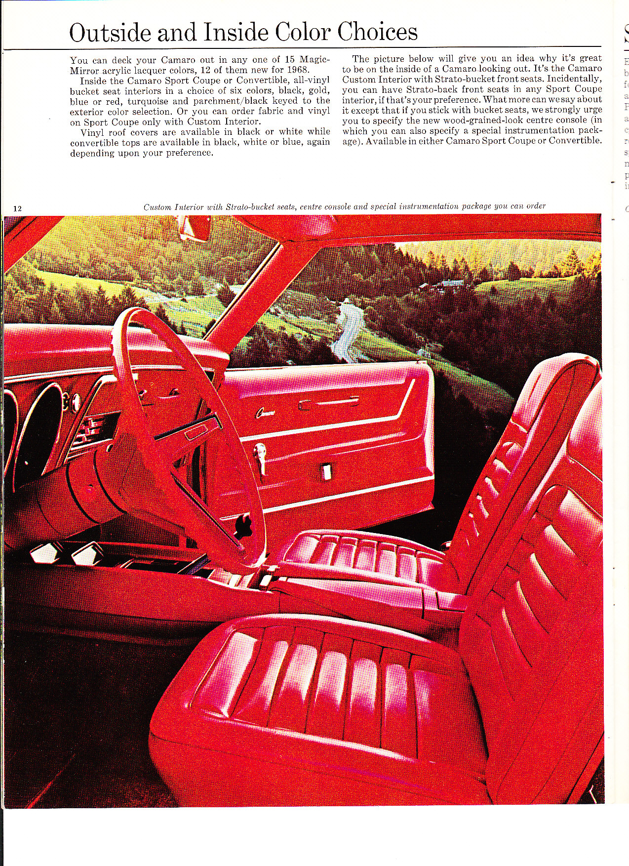 1968 Chev Camaro Brochure Page 15